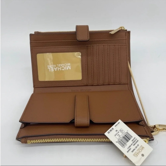 Michael Kors Double Zip Wallet Wristlet
Brown/Gold - Picture 7 of 11